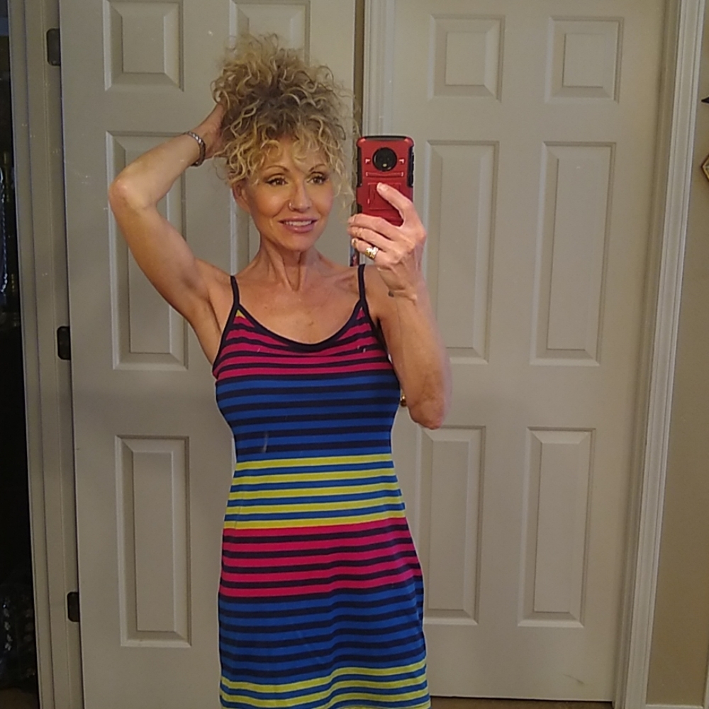 🌈💐 rainbow summer dress